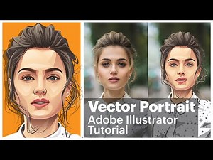 make vector portrait | adobe illustrator tutorials