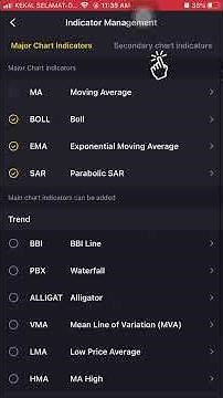 How to set EMA + RSI at Tiger broker