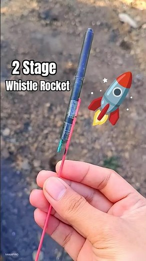 2 Stages Mini Bottled Rocket #rocket #fireworks