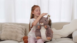 MaoGoLan Giant Squirrel Stuffed Animal,17.7" Realistic Squirrel Plush Toys with Cute and Fluffy Tails,Big Stuffed Squirrel Gift for Forest Animal Lover,Girls,Boys,Kids,Baby Shower