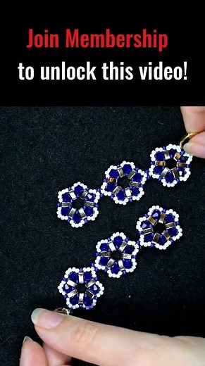 Unlock These Elegant Flower Earrings ✨ Members‑Only Tutorial!