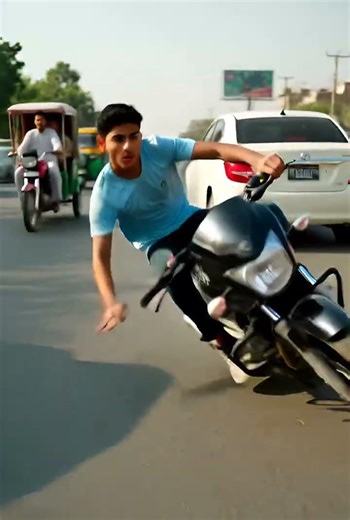 "Motorcycle Accident Sargodha Roads – Helmet Pehno! ⚠️"