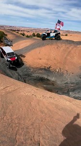 RZR gives The Devil’s Hottub one heck of a try!! #moabcowboy #rzr #hellsrevenge #devilshottub #obstacle #thatllbuffout #moab #utah #offroad #4x4 #utv #utvoffroad #fyp #ouch #oops | Moab Cowboy Country Off-Road Adventures