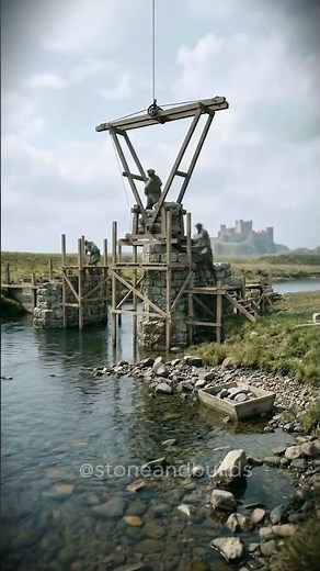 How did people build medieval bridges?