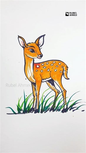 234K views · 2.9K reactions | Easy Deer Drawing | Step by Step | Simple Animal Drawing for Beginners #EasyDrawing #DeerDrawing #DrawingTutorial #ArtForBeginners #HowToDrawDeer #AnimalDrawing #EasySketch #LearnToDraw #DrawingForKids #RubelArt #StepByStepDrawing #SketchArt #DrawingTutorial #EasyDrawing #ArtLovers #HowToDraw #SketchArt #BeginnerDrawing #ArtDaily #DrawingIdeas #LearnToDraw #CreativeArt | Rubel Ahmed | Facebook
