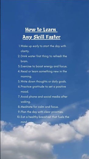 How to Learn Any Skill Faster #selfconfidence #motivation #shorts
