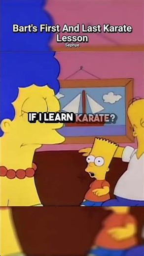 Bart's First And Last Karate Lesson #simpsons #shorts #funny #thesimpsons #funnyvideo