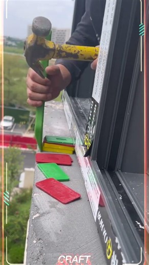 Base Support Tool & Process for Window Frame Installation#craft #youtubeshorts