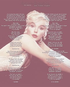 Specialization  - Divine Marilyn Monroe