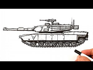 How to draw a Tank Abrams