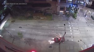 Viral video documents string of crashes at downtown Seattle intersection