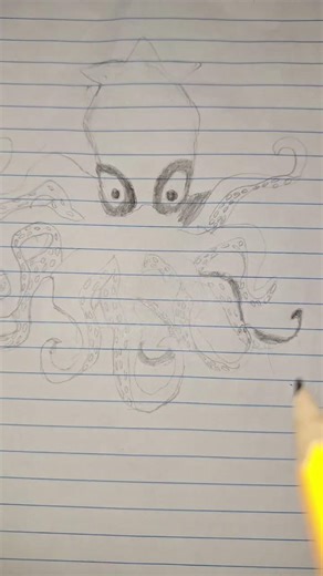 Drawing/Sketch #kraken #sea #animals #ocean #sketch #pencildrawing #trending #popular