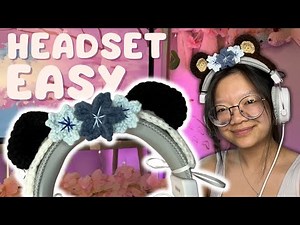 3 STYLES Crochet Bear Ears Headset Cover Tutorial | EASY Tutorial