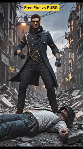 Free Fire character Alok is beating PUBG character 😭. #Shorts