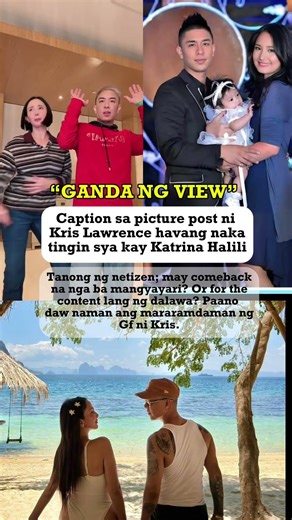 “Ganda ng view” ayon kay Kris Lawrenec habang nakatitig kay katrina #news #shortvideo #shorts