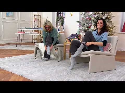 Barefoot Dreams CozyChic Tube Socks on QVC