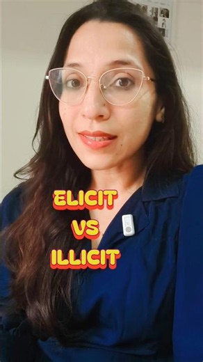 Elicit Vs Illicit #vocabulary #english #learnenglish #shorts #shortsfeed #treasureenglish #ytshorts