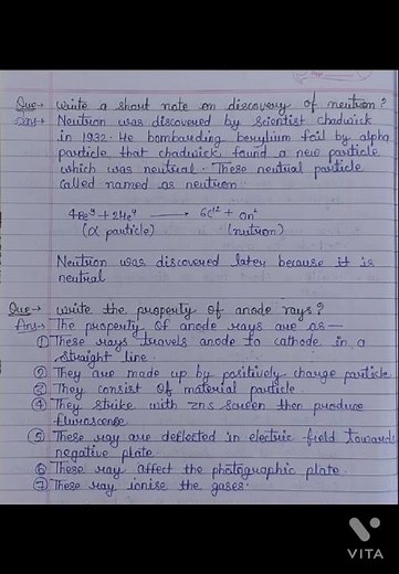 structure of atom Class 11 Chemistry Chapter 2 Notes term 1 #shorts #viralshorts #youtubeshorts