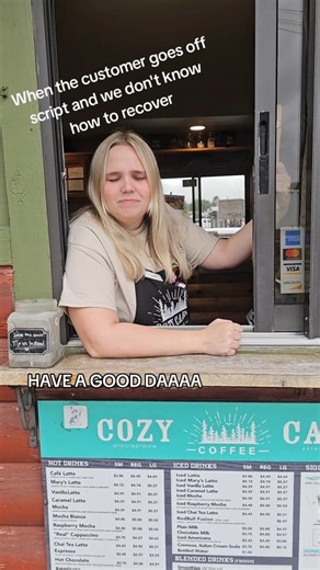 When the customer goes off script...and we just can't recover. 🫠🤦‍♀️ | Cozy Cabin Coffee