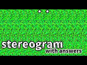 stereogram magic eye, hidden images with answers