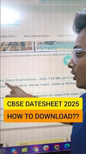 CBSE CLASS 10 DATESHEET 2025 RELEASED | How to Download!