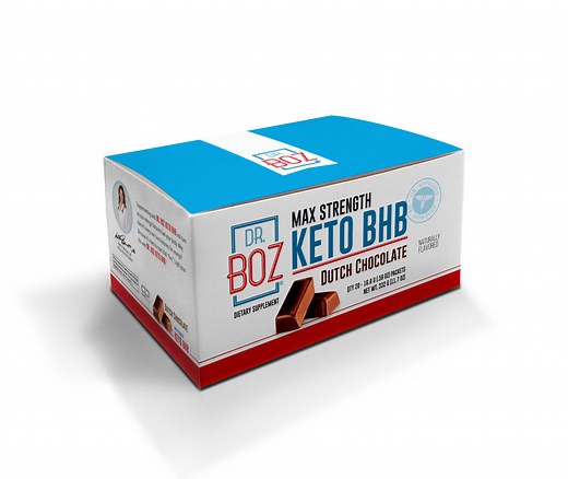 Dr. Boz Max Strength Keto BHB Powder [Dutch Chocolate - 20 Sachets] -