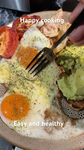 Eggs Avocados toast yum