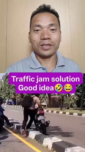 Great Idea😂🤣😁 #TrafficJamHacks #GeniusorMadness #GeniusHacks #freedom #highlightseveryone | Hemochandra Angom Singh