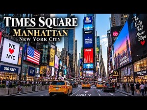 Times Square, Manhattan 🇺🇸 The Heart of New York City | NYC Street Life 4K