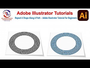 Repeat A Shape Along A Path – Adobe Illustrator Tutorial For Beginners