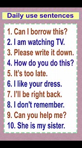 Learn Daily use Sentences to Improve spoken English #dailyenglish #dailyenglishspeaking #English #learnenglish #englishlanguage #englishvocabulary #englishtips #englishteacher #learningenglish #ukenglish #usenglish | English Learning