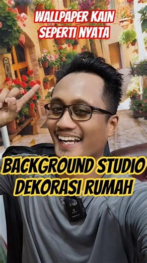 Fabric wallpaper background with various scenery and home decorations suitable for studios and wa...