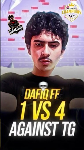 DAAFIQ 1 VS 4 AGAINST TOTAL GAMING 🔥| Free Fire Esports