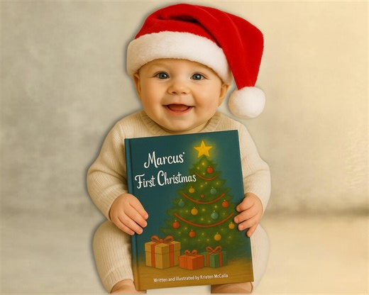 Personalized Baby's First Christmas Book, First Christmas, Baby Gift, Newborn Gift, Children's Christmas Book, First Christmas Gift - Etsy Canada