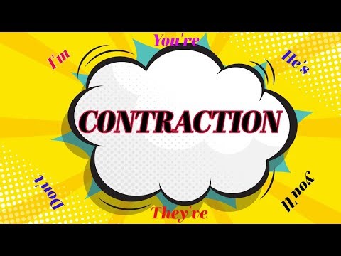 Contractions//English Grammar//Contracted form of verbs