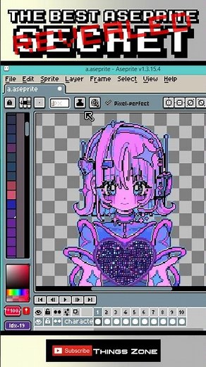 Tutorial: Stop Ruining Your Sprites! How to Use LOCK ALPHA in Aseprite (PRO Tip) 🚫 #pixelart #shorts