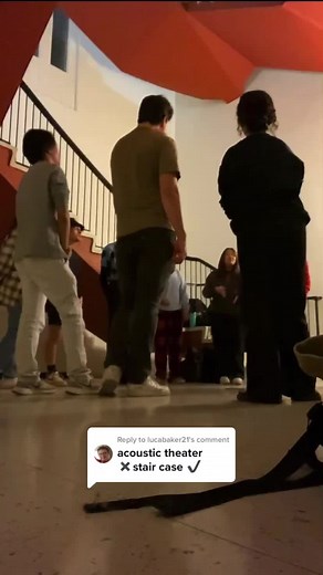 Replying to @lucabaker21 one of our fav warmups in that wonderful staircase 😉😉 #acappella #berkeley #ucberkeley #saysomething #pitchperfect #jungkook #ucla #singing