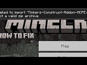 How to fix "not a valid zip archive" in Minecraft bedrock