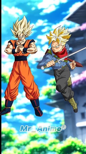 Goku 🆚 Future Trunks | Who is strongest | #goku #trunks #dragonball #anime #trending #shortvideo