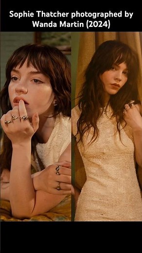 Sophie Thatcher photographed by Wanda Martin (2024) #sophiethatcher #mylove #gothgirl #emogirl