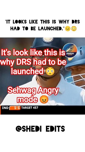 This is why DRS is important #DRS #indiacricketteam #cricket #2026short #cricketlover #sehwagfans