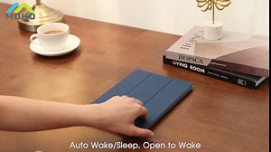 MoKo Case for All-New Amazon Kindle Fire HD 10 Tablet (13th Generation, 2023 Release) 10.1", PU Leather Trifold Stand Cover for Fire Tablet 10 2023, Auto Wake/Sleep, Sky Blue