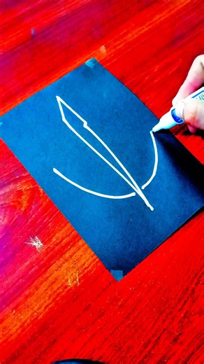 From Pure Black to Beautiful Allah Calligraphy! 🖤➡️🤍 | White Ink Drawing #Shorts