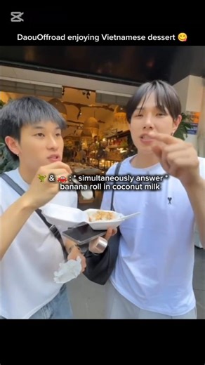 DaouOffroad enjoying Vietnamese dessert 😋 #daouoffroad #thaibl #blmoments #shorts #viralshorts #fyp