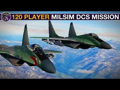 Insane 120 Player Joint Squadron Milsim Cold War Mission | DCS