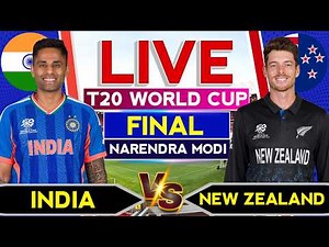 🔴 India vs New Zealand T20 WC final Match Commentary | Ind vs Na Final Live Score & Fan Chat🎙️