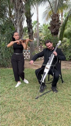 “All of Me” on violin & cello for a wedding ceremony 🤍