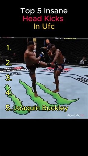 TOP 5 INSANE HEAD KICK"S IN UFC #ufc