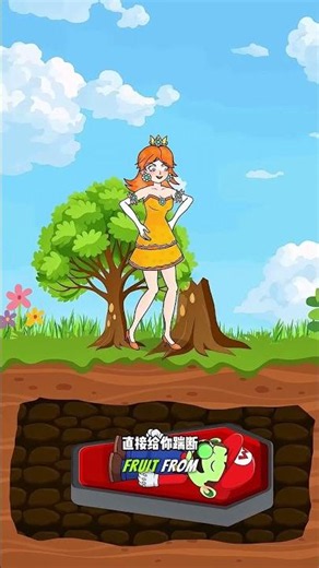 Mario's Magic Restores Princess Peach's Tree! ✨🌲 #shorts #animation