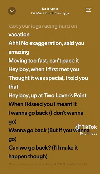 Do it Again #piamia #chrisbrown #tyga #music #lyrics #song #spotify #fypmusic #fyp